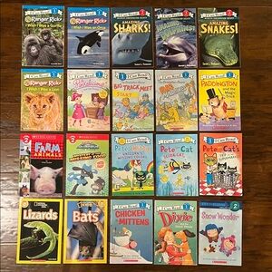 20 NWT I Can Read Reading Levels Pre-k to Level 2 Learning to Read Book Set